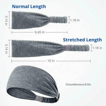 Workout Headbands for Women & Men – Non-Slip, Stretchy, Moisture-Wicking Sports Headbands for Yoga, Fitness, Travel – Multi-Color | Made in USA (1–3 Day Delivery)