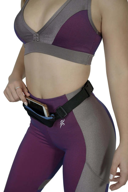 Stride Dual Pocket Running Belt & Travel Fanny Pack – Water-Resistant, Adjustable Sports Waist Belt for Jogging, Cycling, Hiking & Outdoor Activities