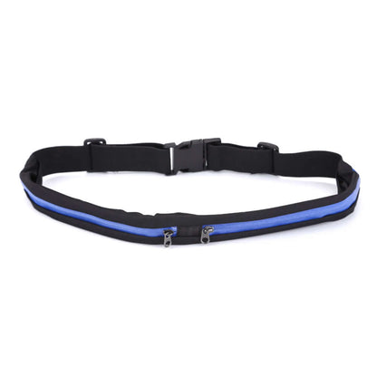 Stride Dual Pocket Running Belt & Travel Fanny Pack – Water-Resistant, Adjustable Sports Waist Belt for Jogging, Cycling, Hiking & Outdoor Activities